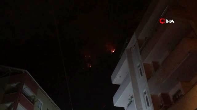 Bartın'daki orman yangınında 7 ev tahliye edildi