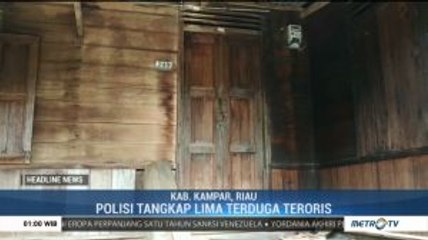 Densus 88 Tangkap 5 Terduga Teroris di Kab Kampar