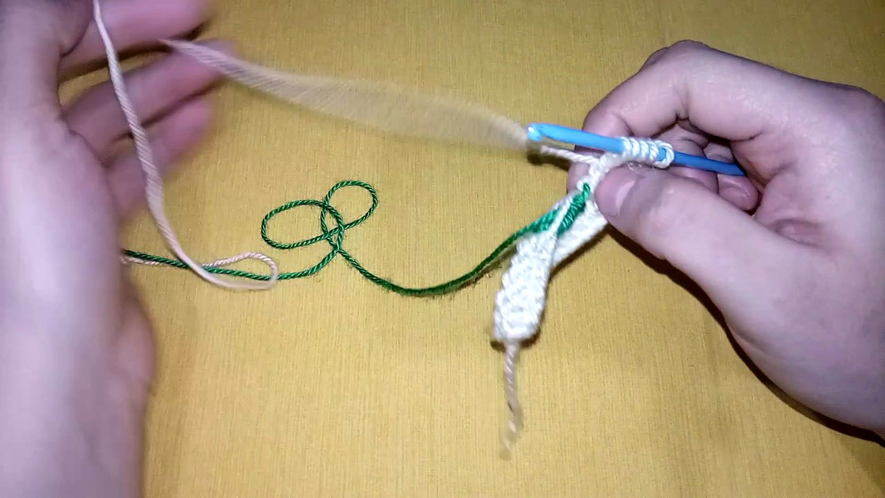 Tunus İşi Örgüde Çiçek Motifi Yapılışı Sesli Anlatım Tek Parça  / Kasım 2019