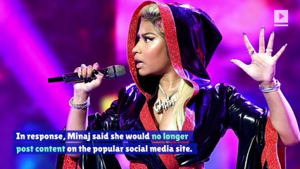 Nicki Minaj Vows to Stop Using Instagram if Post Likes Are Hidden