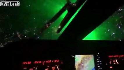 Au chili les manifestants visent les hélicoptères de la police avec des lasers !
