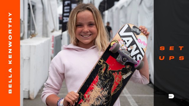 12-year-old Bella Kenworthy on her Bowl Surfing Skateboard Setup