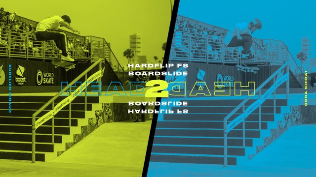 Head 2 Head Aurelien Giraud Vs Sora Shirai Hardflip Frontside Boardslide