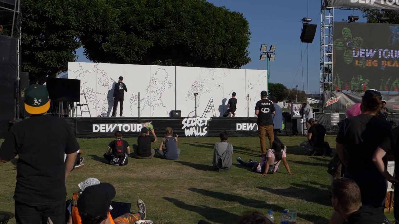 Artist Wizard Skull Wins Secret Walls at 2019 Dew Tour Long Beach