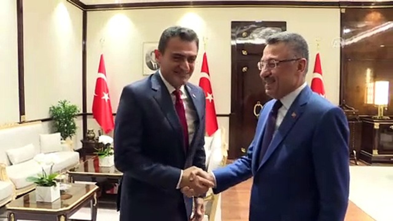 Cumhurbaşkanı Yardımcısı Oktay, KKTC Tarım ve Doğal Kaynaklar Bakanı Oğuz'u kabul etti - ANKARA