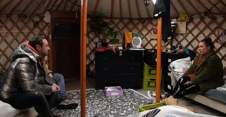 Merel, Jessie en Gerrit gesprek Yurt 3