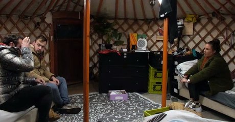 Merel, Jessie en Gerrit gesprek Yurt 4