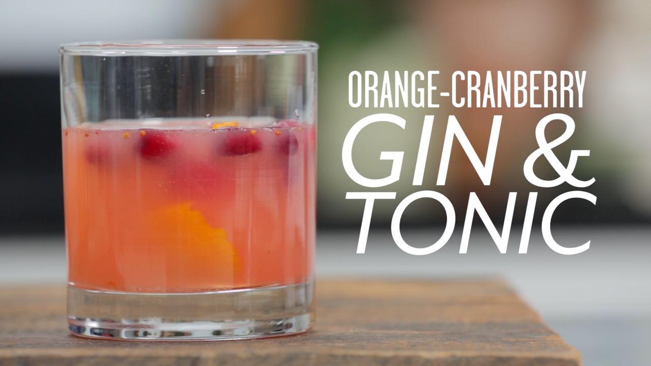 Orange-Cranberry Gin & Tonic