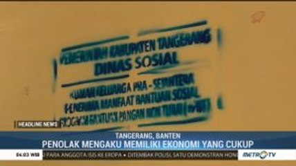 Sebagian Warga Tangerang Tolak Pemasangan Label Keluarga Miskin