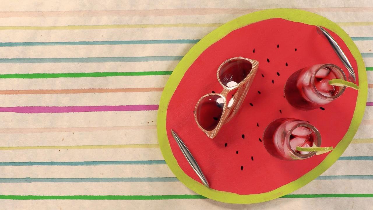 Easy Painted Watermelon Tray