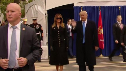 트럼프, 시위대 항의 속 퍼레이드행사 참석 / YTN