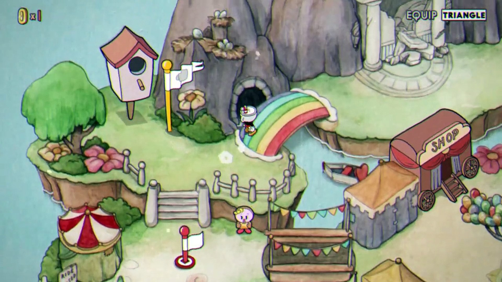 ⁣I don't know who's worse, the clown or the bird!_ Cuphead Part 4