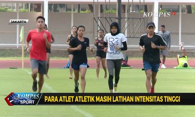 Para Atlet Atletik Masih Latihan Intensitas Tinggi