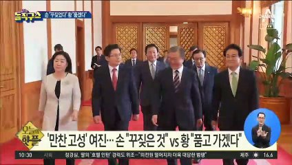 [핫플]손학규 “꾸짖었다” vs 황교안 “품겠다”