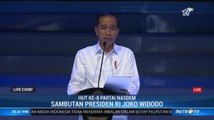Sambutan Presiden Jokowi di HUT ke-8 Partai NasDem