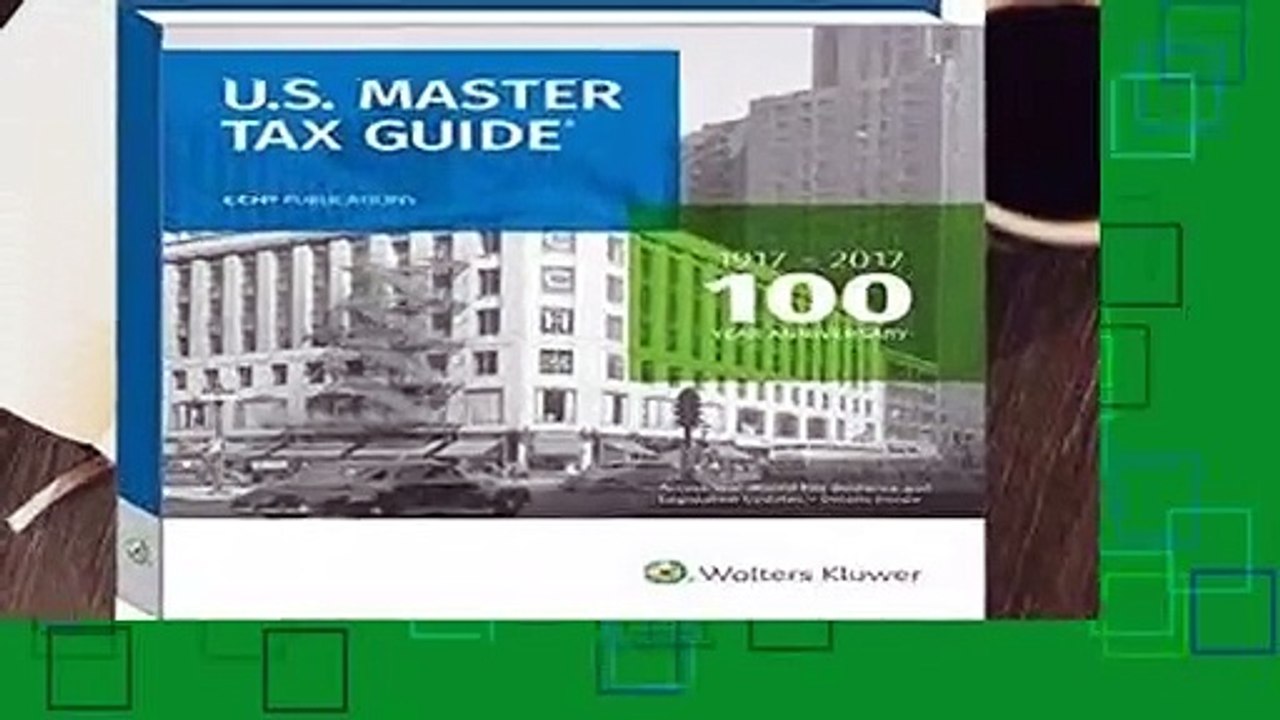 Full Version U.S. Master Tax Guide Best Sellers Rank 1 video Dailymotion