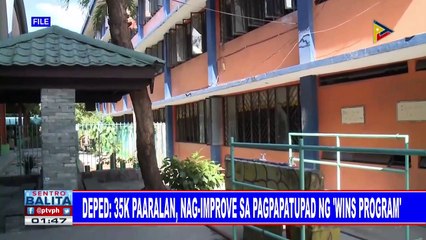 DepEd: 35-K paaralan, nag-improve sa pagpapatupad ng 'WinS Program'