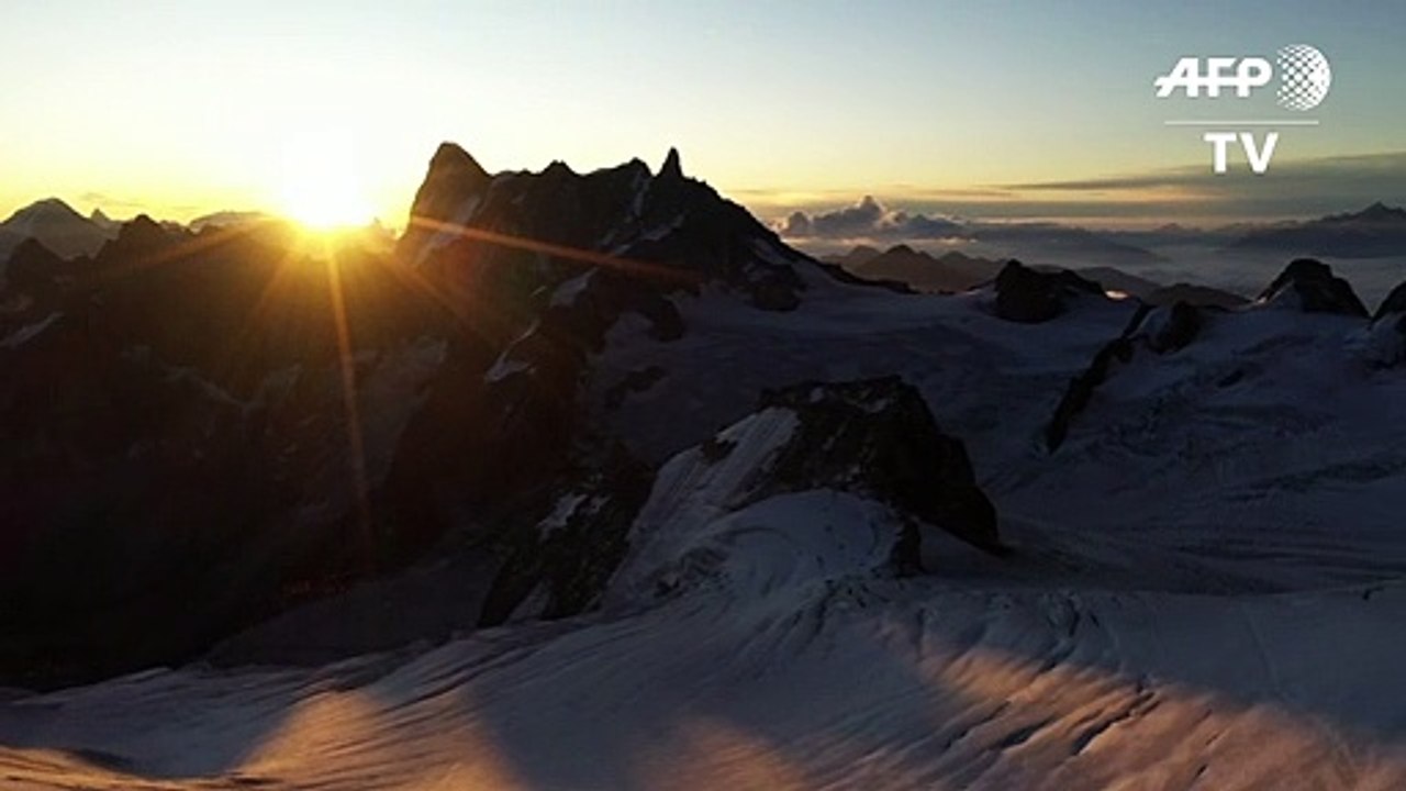 Der mont-blanc taut ab