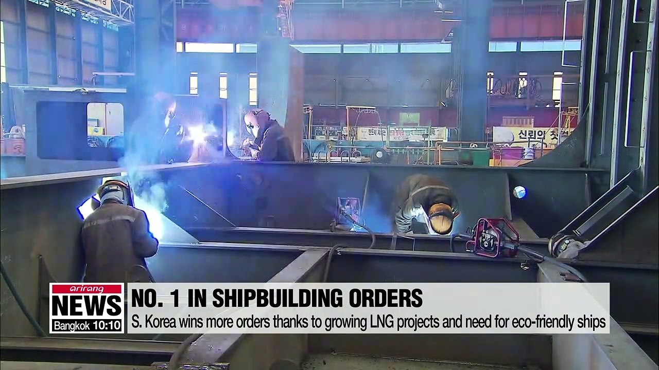 S. Korea overtakes China as No. 1 in shipbuilding orders in Oct.