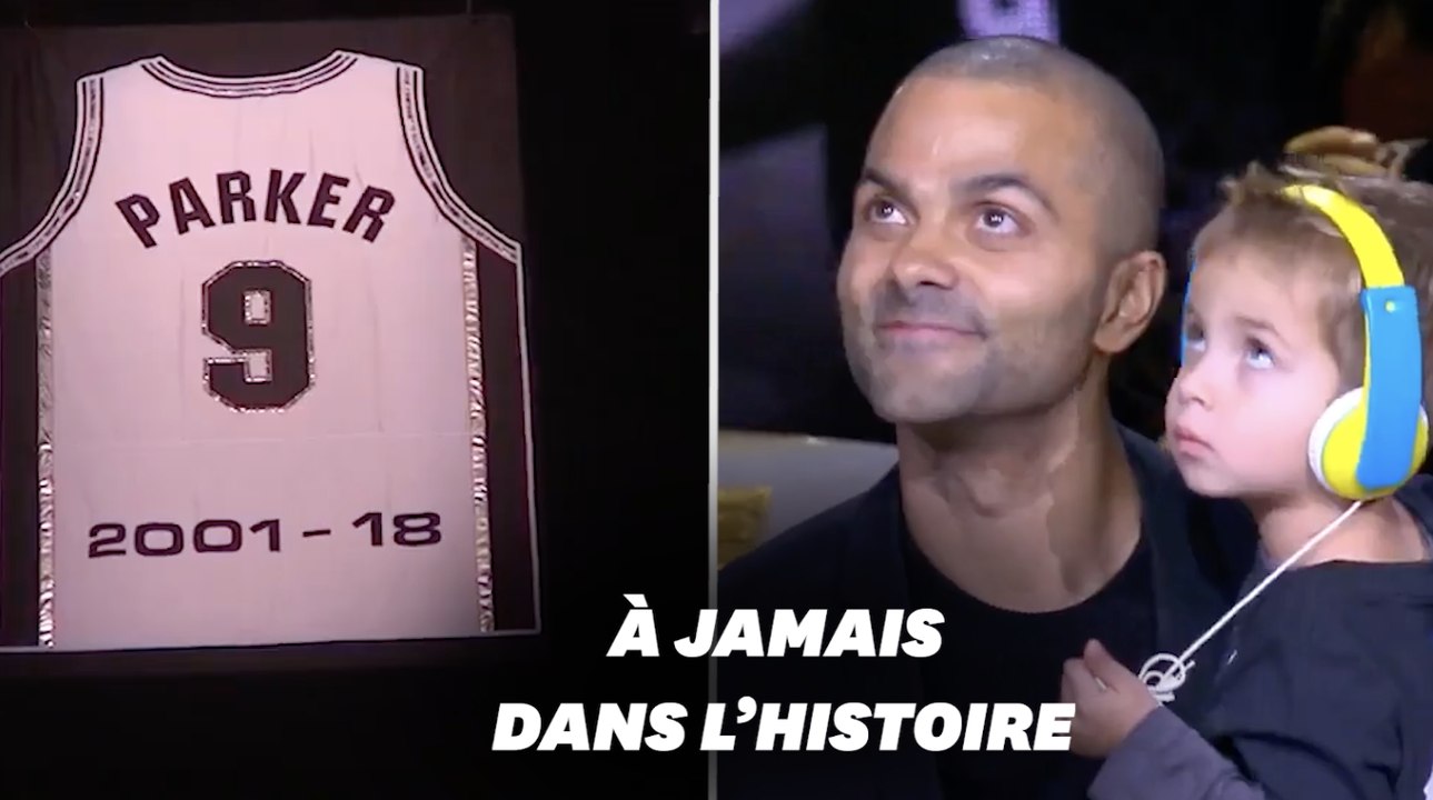 Le maillot de Tony Parker aux Spurs de San Antonio a été retiré