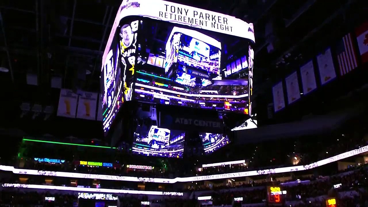 Cérémonie de retrait du maillot de Tony Parker