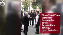 Tazminatsız işten attığı kadın işçinin başını yardı