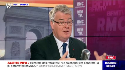 Retraites: Jean-Paul Delevoye confirme que "la fin des régimes spéciaux est intégré dans le régime universel"