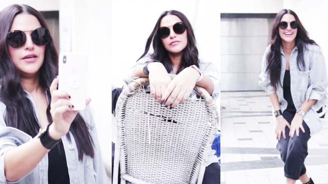 Neha Dhupia stuns at her show No Filter Neha set;Watch video | FilmiBeat