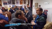 au vernissage de l'exposition La Grande Guerre à Saint Pol sur Mer