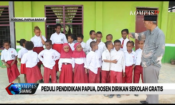 Peduli Pendidikan Papua, Dosen Dirikan Sekolah Gratis