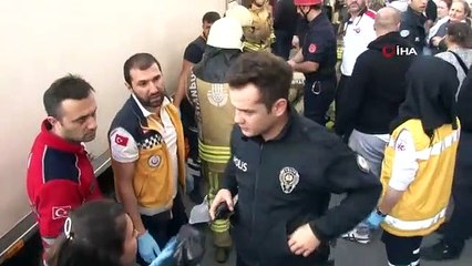 Yaşlı kadının kamyonetin altında kaldığı anlar kamerada