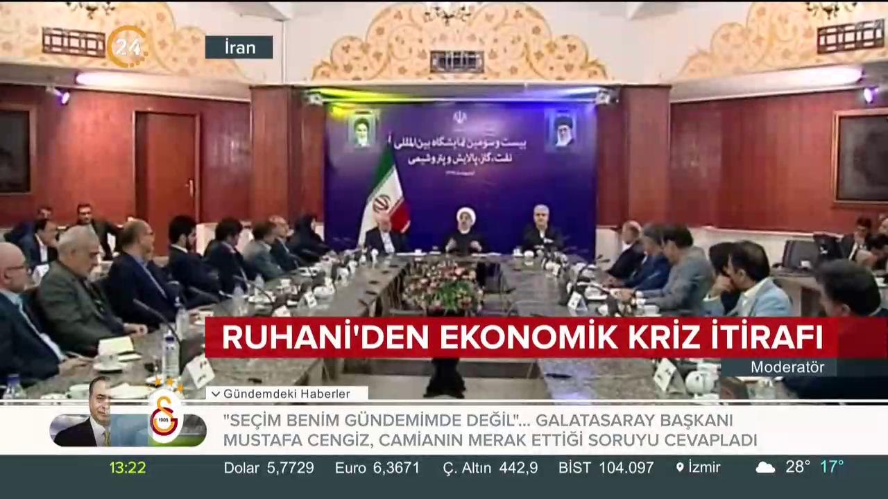 Ruhani'den ekonomik kriz itirafı