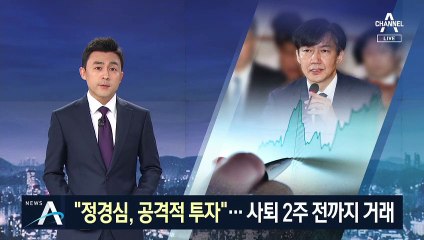 정경심, 조국 사퇴 2주 전까지 ‘차명거래 790번’