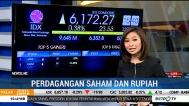 Jelang Penutupan IHSG dan Rupiah Cenderung Menguat