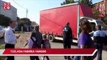 Tuzla’da fabrika yangını