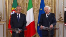 Roma - Mattarella - De Sousa dichiarazioni alla stampa (12.11.19)