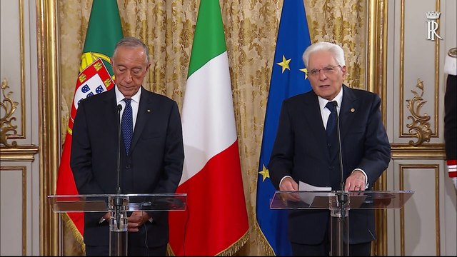 Roma - Mattarella - De Sousa dichiarazioni alla stampa (12.11.19)