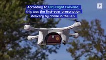 UPS and CVS deliver prescription Meds by drone for the first time