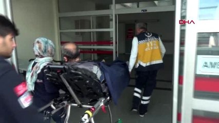 Motosikletin çarpıp kaçtığı yaya yaralandı