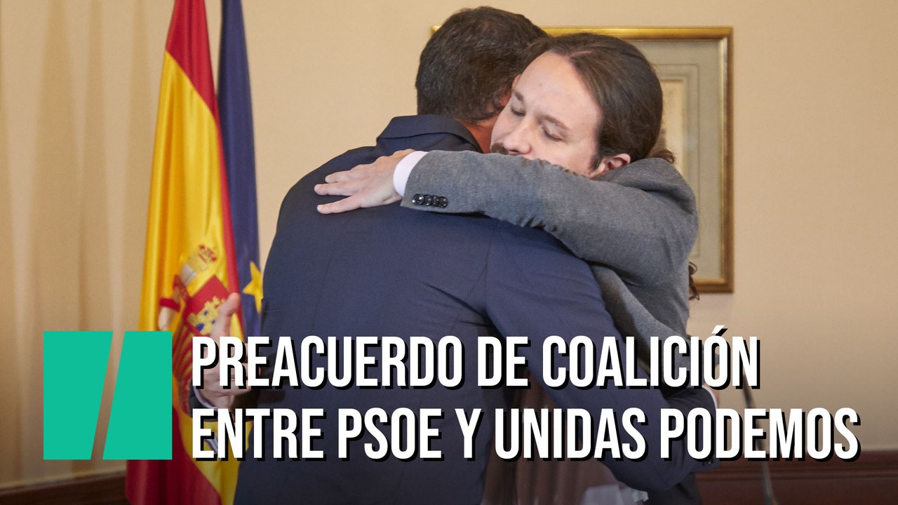 Pablo Iglesias y Pedro Sánchez llegan a un preacuerdo para un Gobierno de coalición