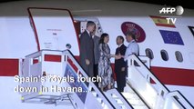 Spanish royals visit Havana for 500th anniversary celebrations