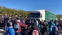 Los Mossos detienen a un camionero en La Junquera que no ha frenado ante los manifestantes