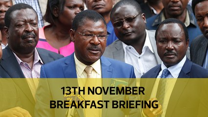 Raila allies beyond Nasa | No space yet for BBI team | Nairobi County changes: Your Breakfast Briefing