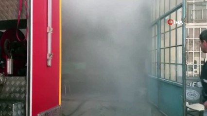 Sanayide korkutan yangın