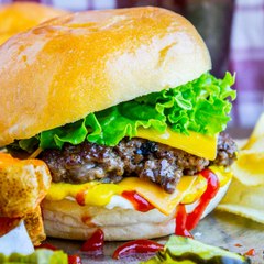 جورمية برغر لحمة بصوص شيك شاك