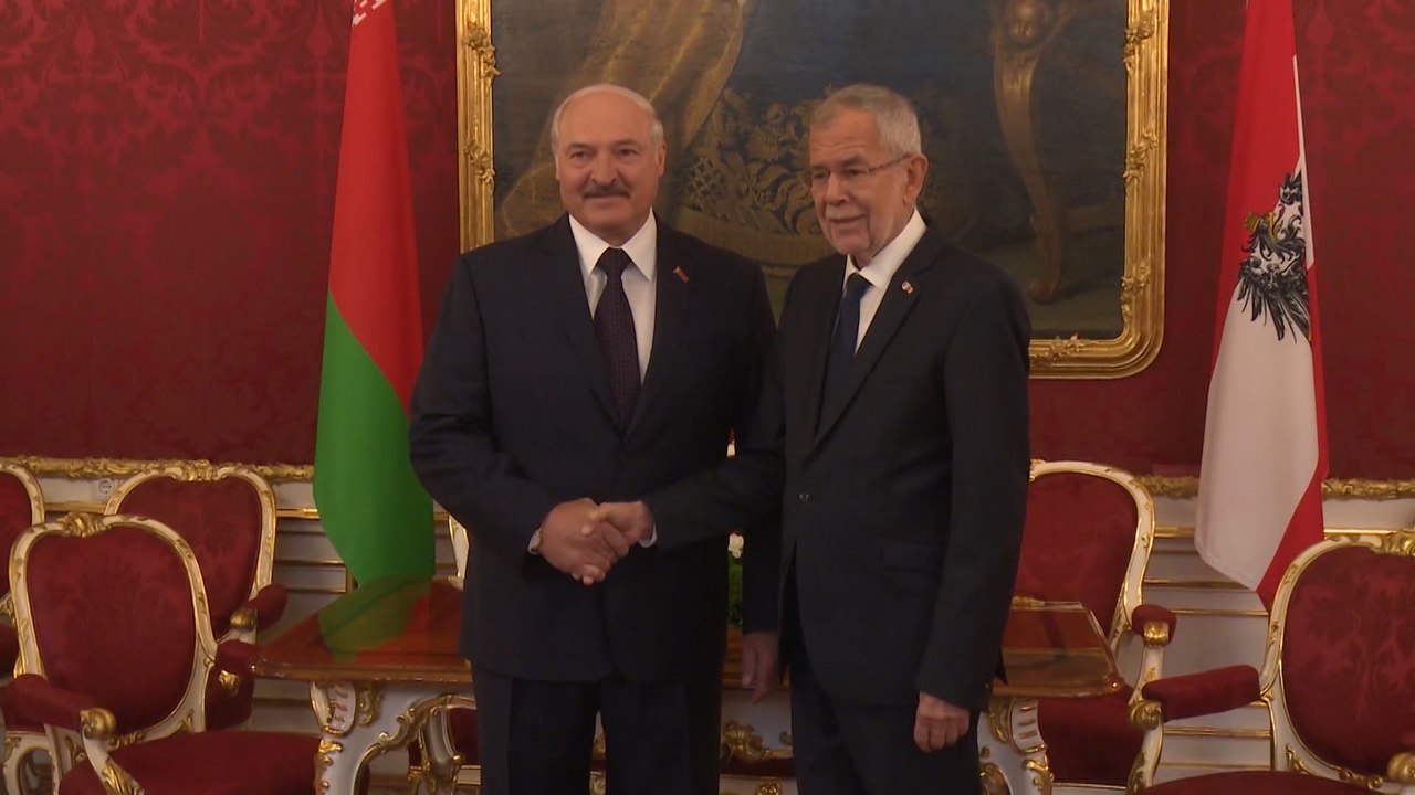 Weißrussischer Präsidenten Alexander Lukaschenko in Wien