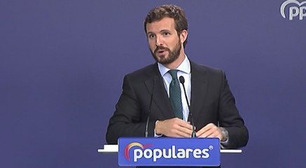Casado dice que Sánchez cierra la puerta a "cualquier colaboración"