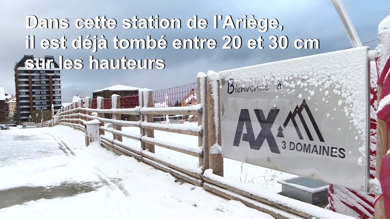 La neige fait une apparition précoce sur les Py...