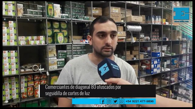 Comerciantes de diagonal 80, ofuscados por los cortes de luz