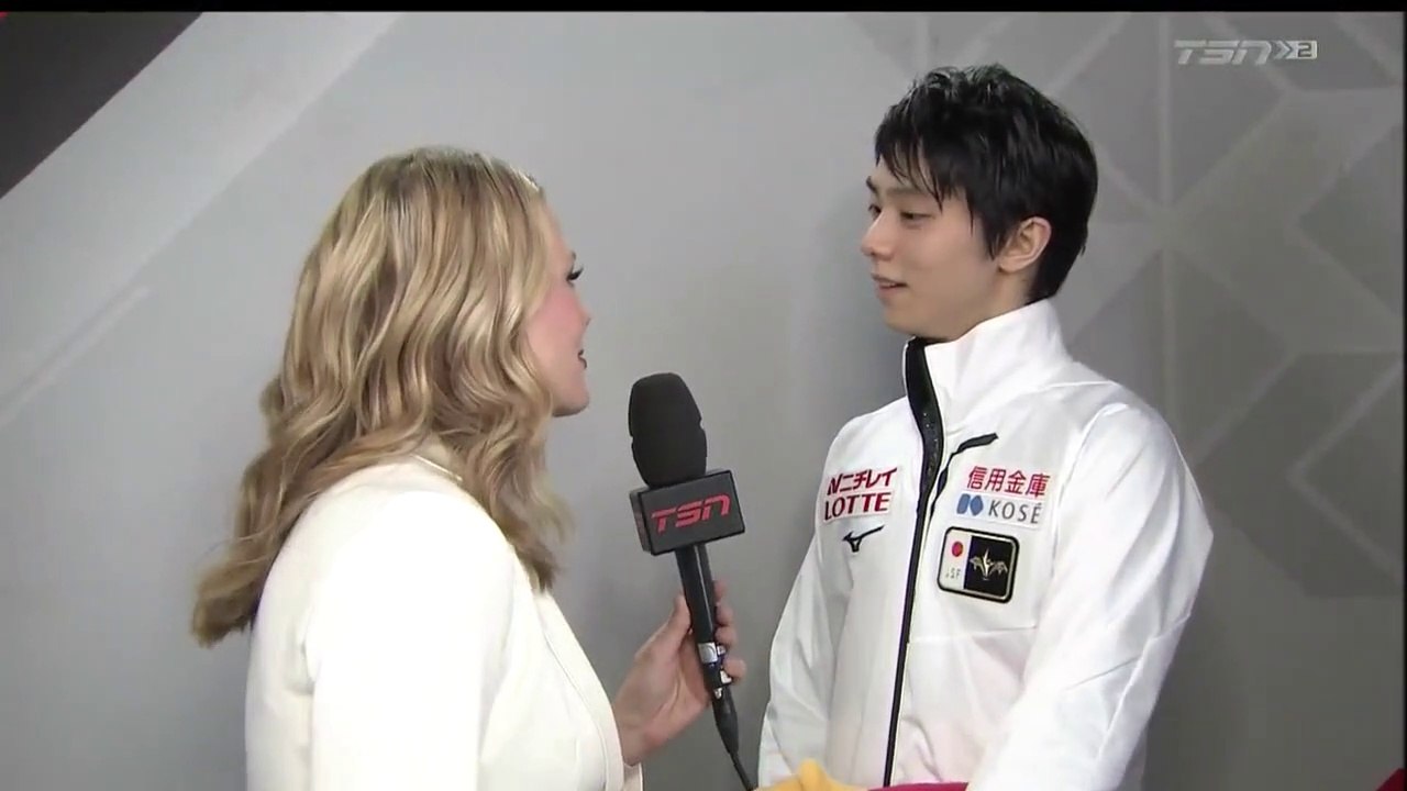 2019 Yuzuru Hanyu SCI Post-SP Interview (Canadian Coverage) 720p, 59 fps